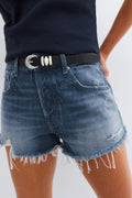 Blue crush denim shorts - Blue w destroy