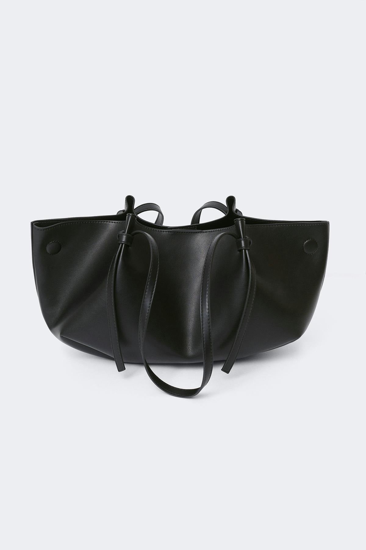 Strap handle tote bag - Marron