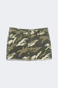 14+ for real low denim skirt - Camo