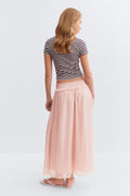 Y tassel chiffon skirt - Lotus