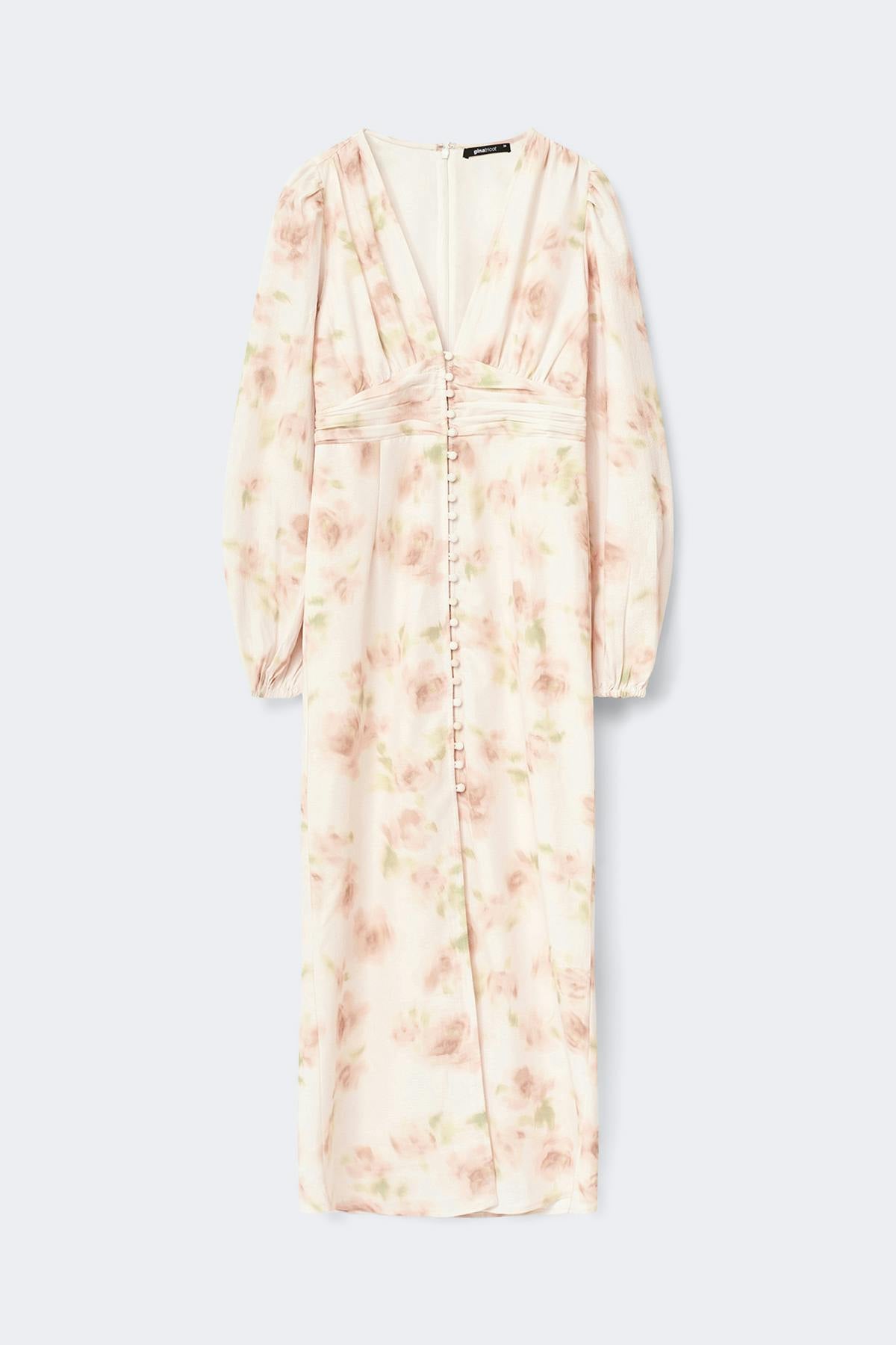Balloon sleeve dress - Aop