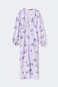 Balloon sleeve dress - Violet