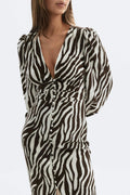 Balloon sleeve dress - Aop
