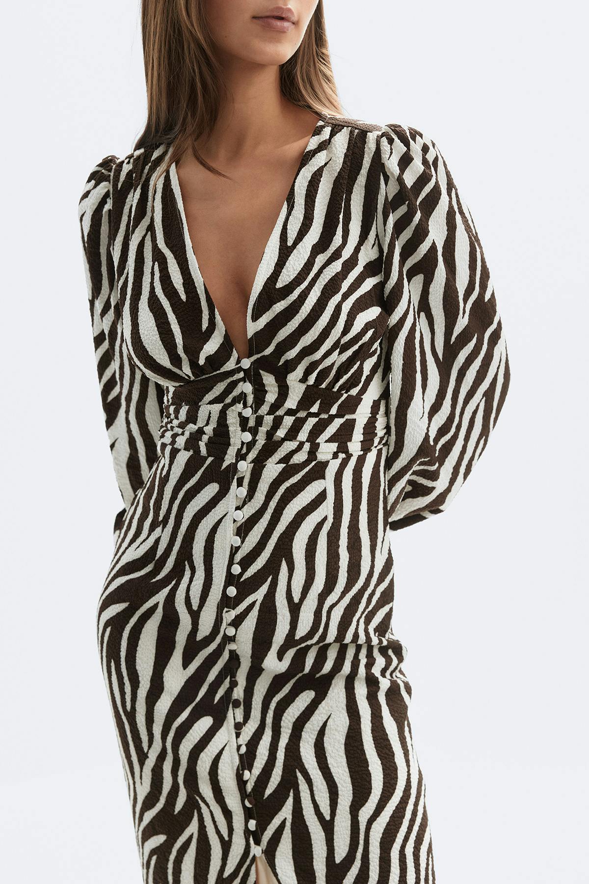 Balloon sleeve dress - Aop