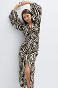 Balloon sleeve dress - Aop