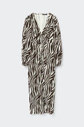 Balloon sleeve dress - Zebra