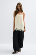 Lace singlet - Buttercream