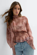 Scarf blouse - Dot print