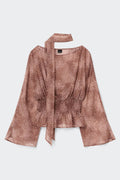 Scarf blouse - Dot print
