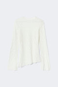 Asymmetric lace top - Blanc cassé