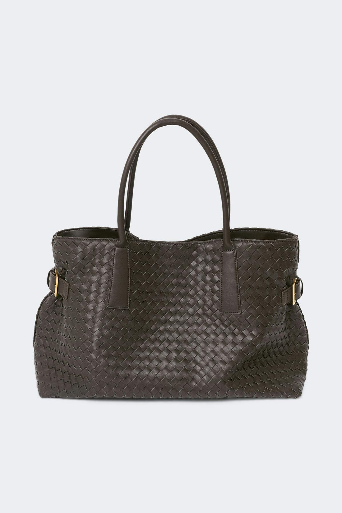 Braided tote bag - Marron
