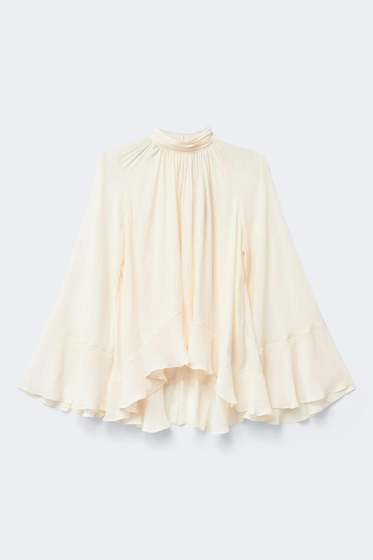 Boho frill blouse - Blanc cassé