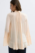 Boho frill blouse - Peach