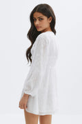 Y embroidery dress - Gardenia