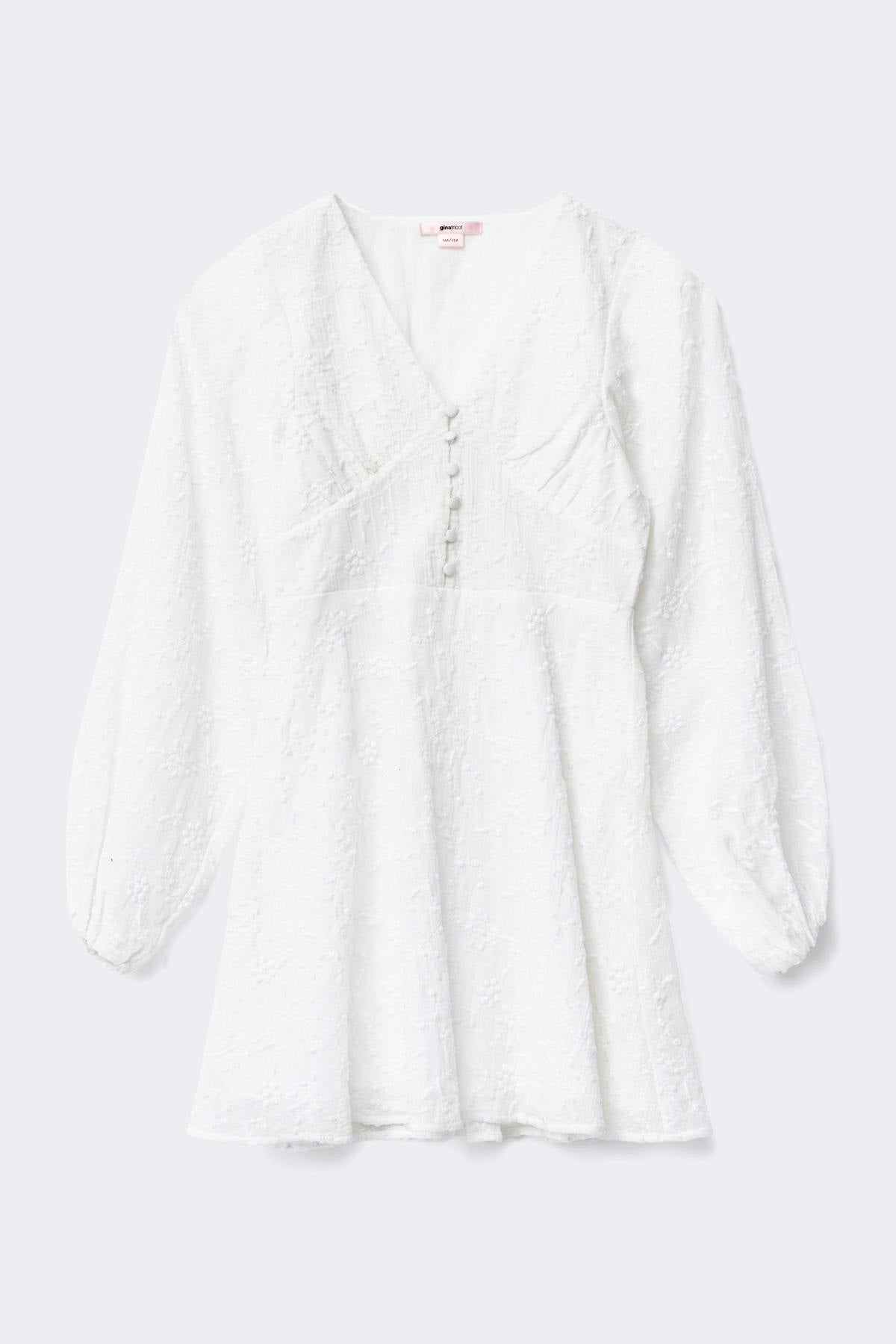Y embroidery dress - Gardenia