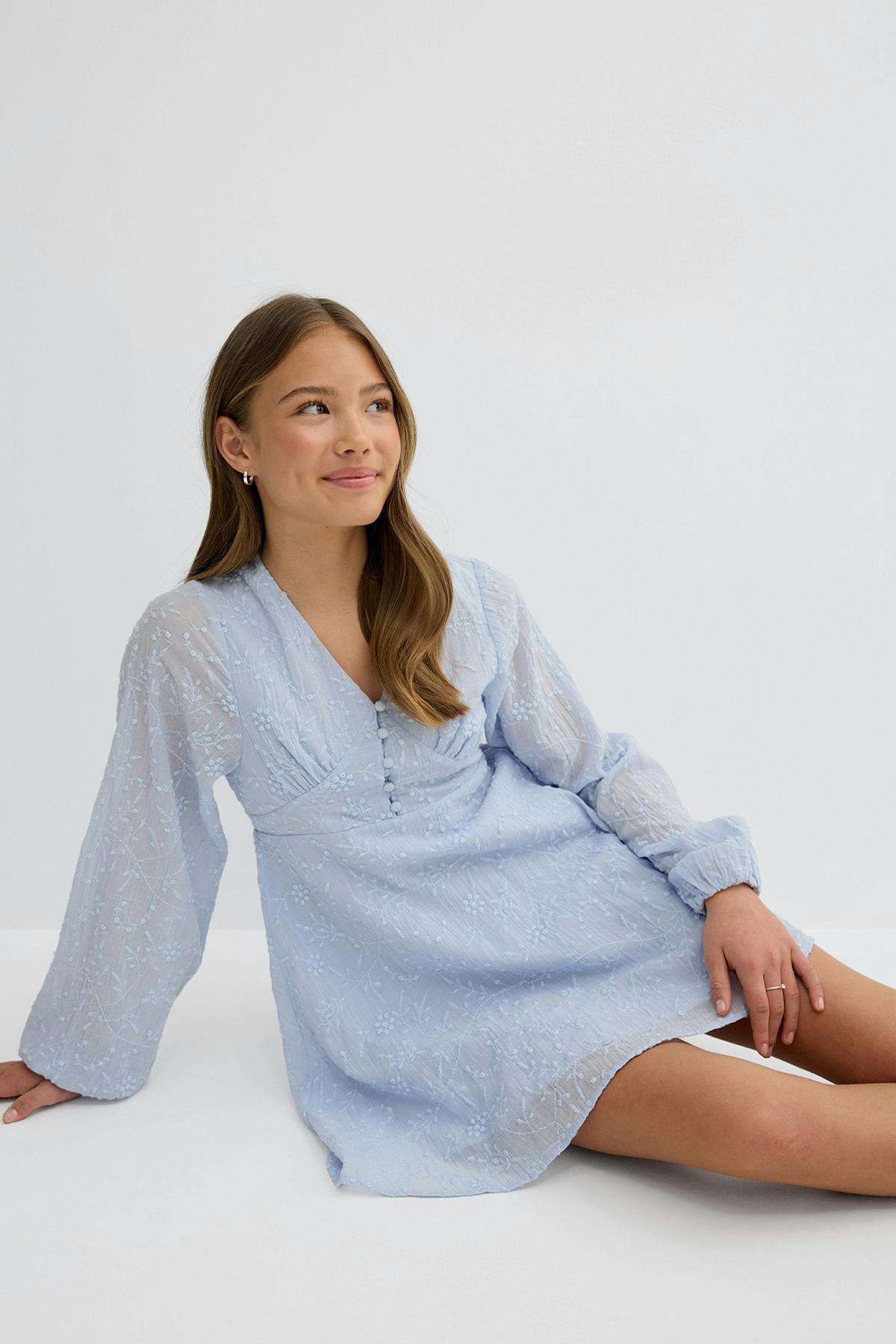 Y embroidery dress - Gardenia
