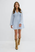 Y embroidery dress - Gardenia