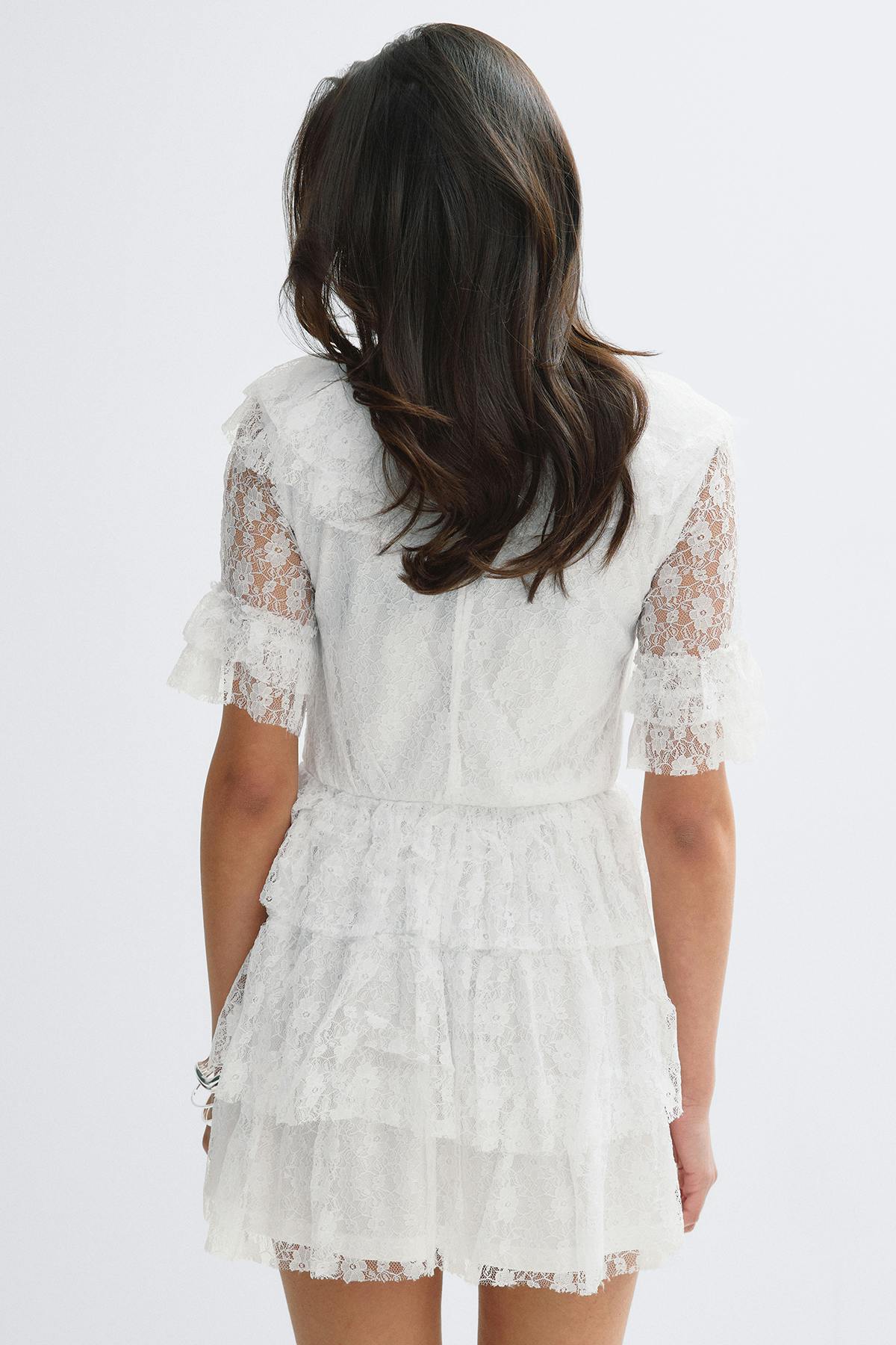 14+ lace dress - Blanc