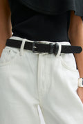 Hair-on hip belt - Noir