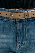 Clean rectangular belt - Noir