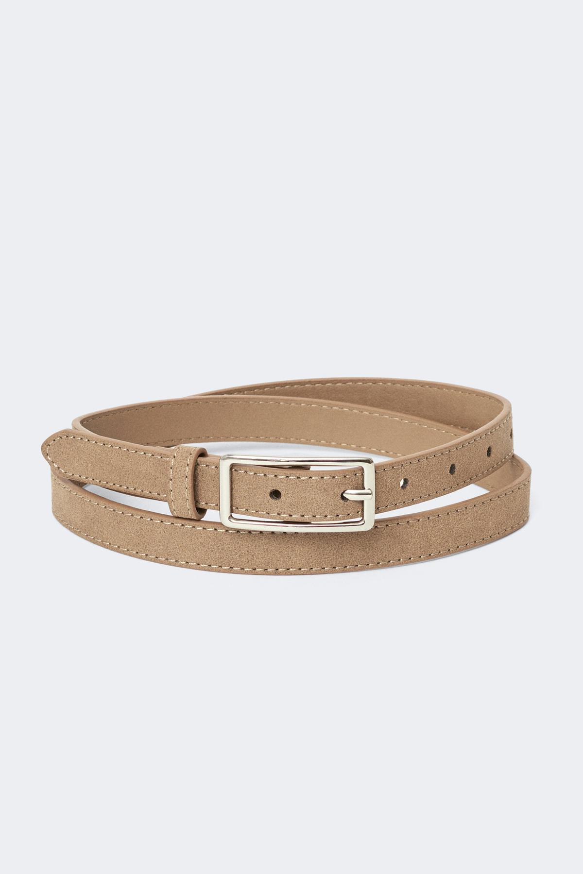 Clean rectangular belt - Noir
