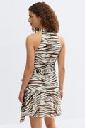 Sheer wrap dress - Noir
