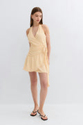 Sheer wrap dress - Tiger print