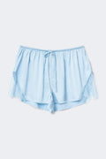 Satin loungewear shorts - Noir