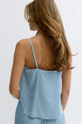 Satin loungewear singlet - Gardenia