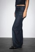 Tied up loose jeans - Bleu foncé