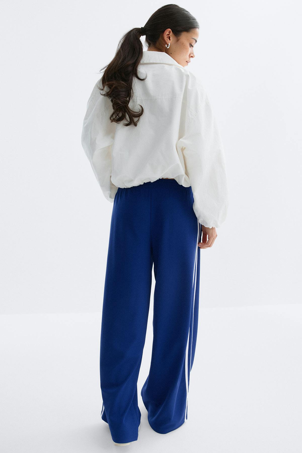 Sporty wide trousers - Mazarine blue