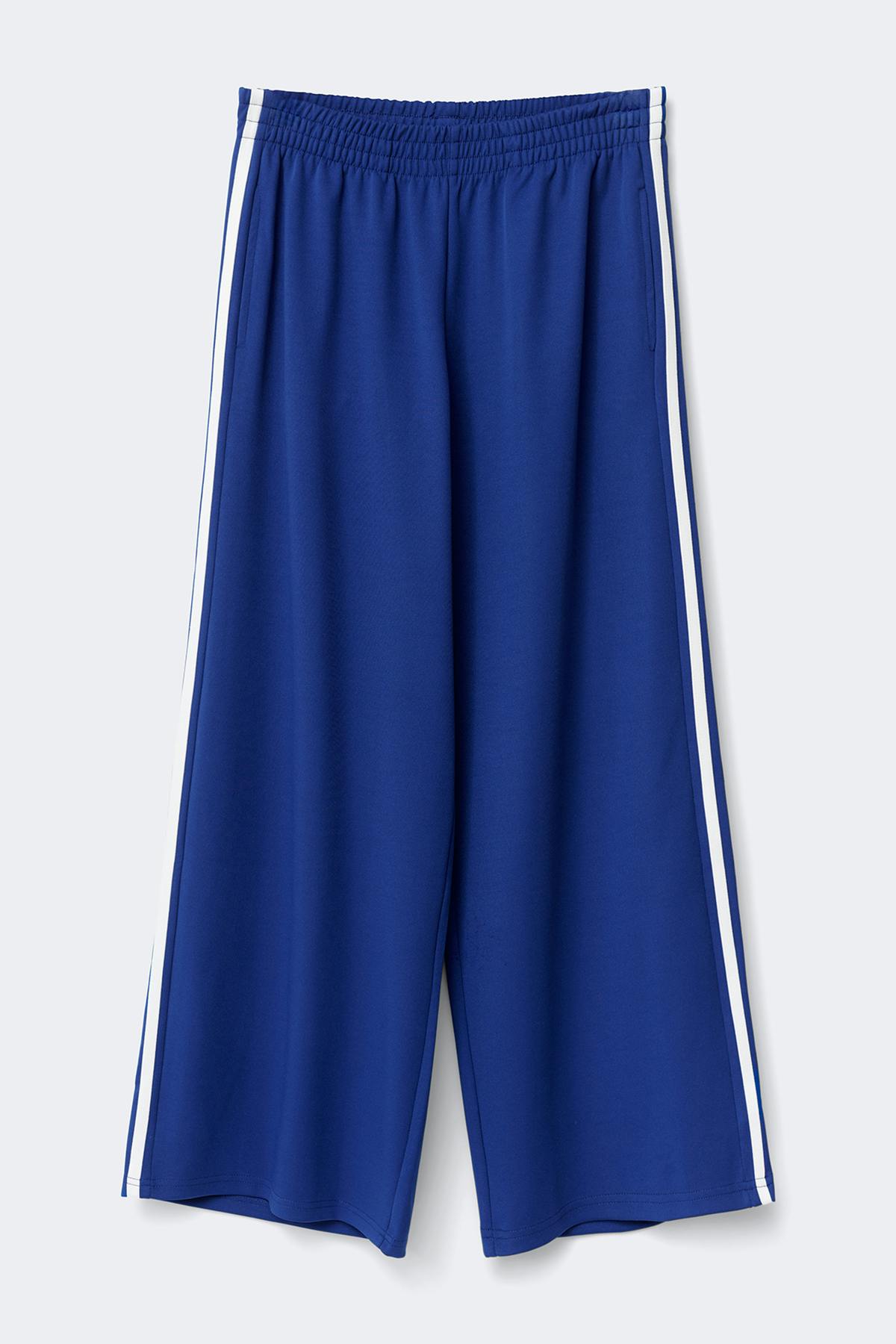 Sporty wide trousers - Mazarine blue