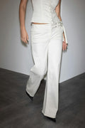 Booty belted jeans - Beige