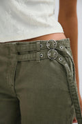 Booty belted jeans - Noir