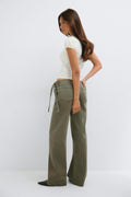 Booty belted jeans - Noir