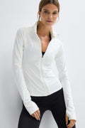 Zip yoga jacket - Blanc cassé