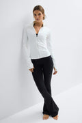 Zip yoga jacket - Blanc cassé