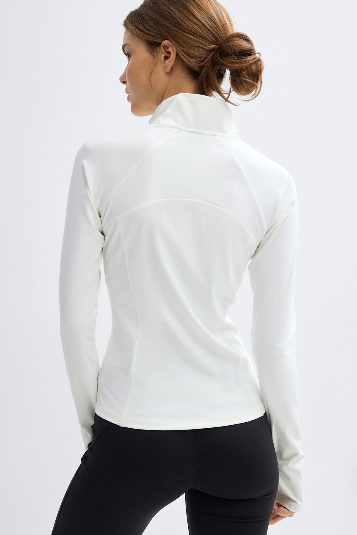 Zip yoga jacket - Blanc cassé