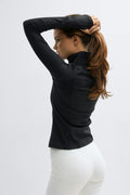 Zip yoga jacket - Noir