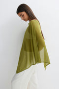Knitted cape top - Merock/olive