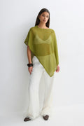 Knitted cape top - Merock/olive