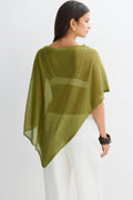 Knitted cape top - Vanilla yellow