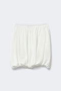 Bubble hem knitted skirt - Gardenia