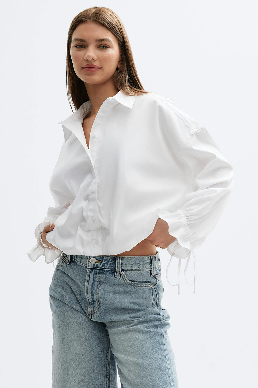Balloon shirt - Blanc