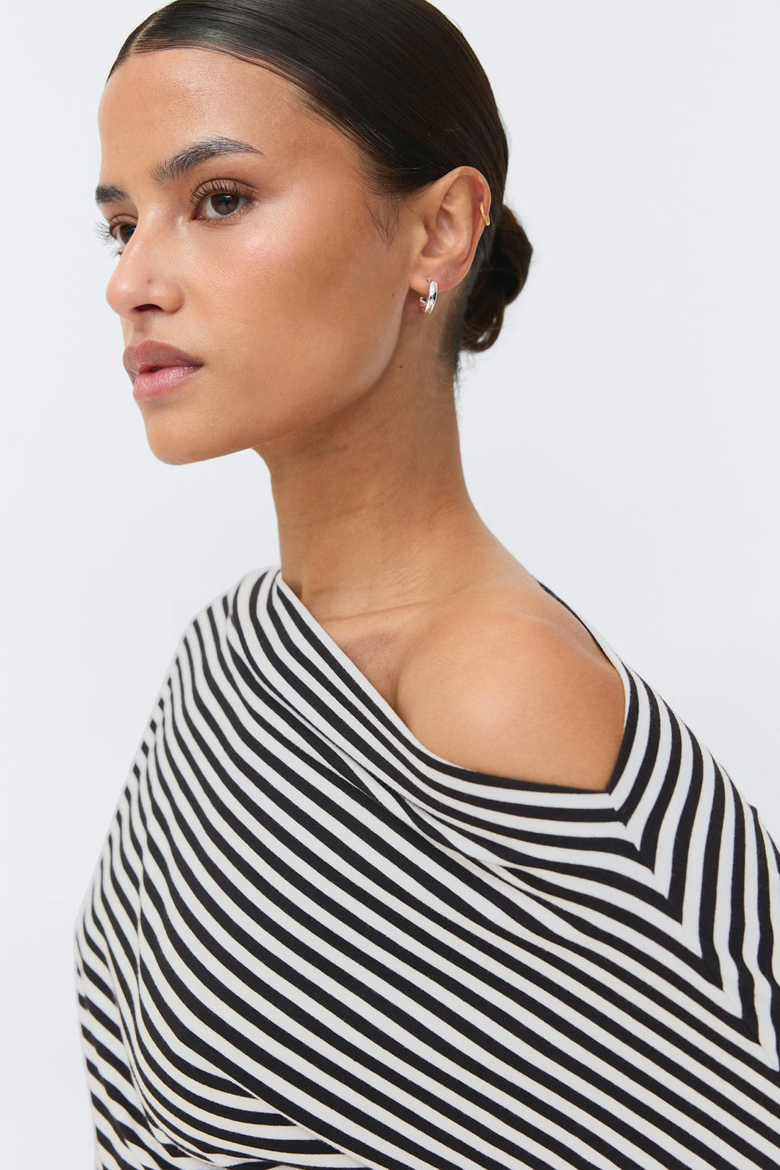 Dropped shoulder top - Stripe