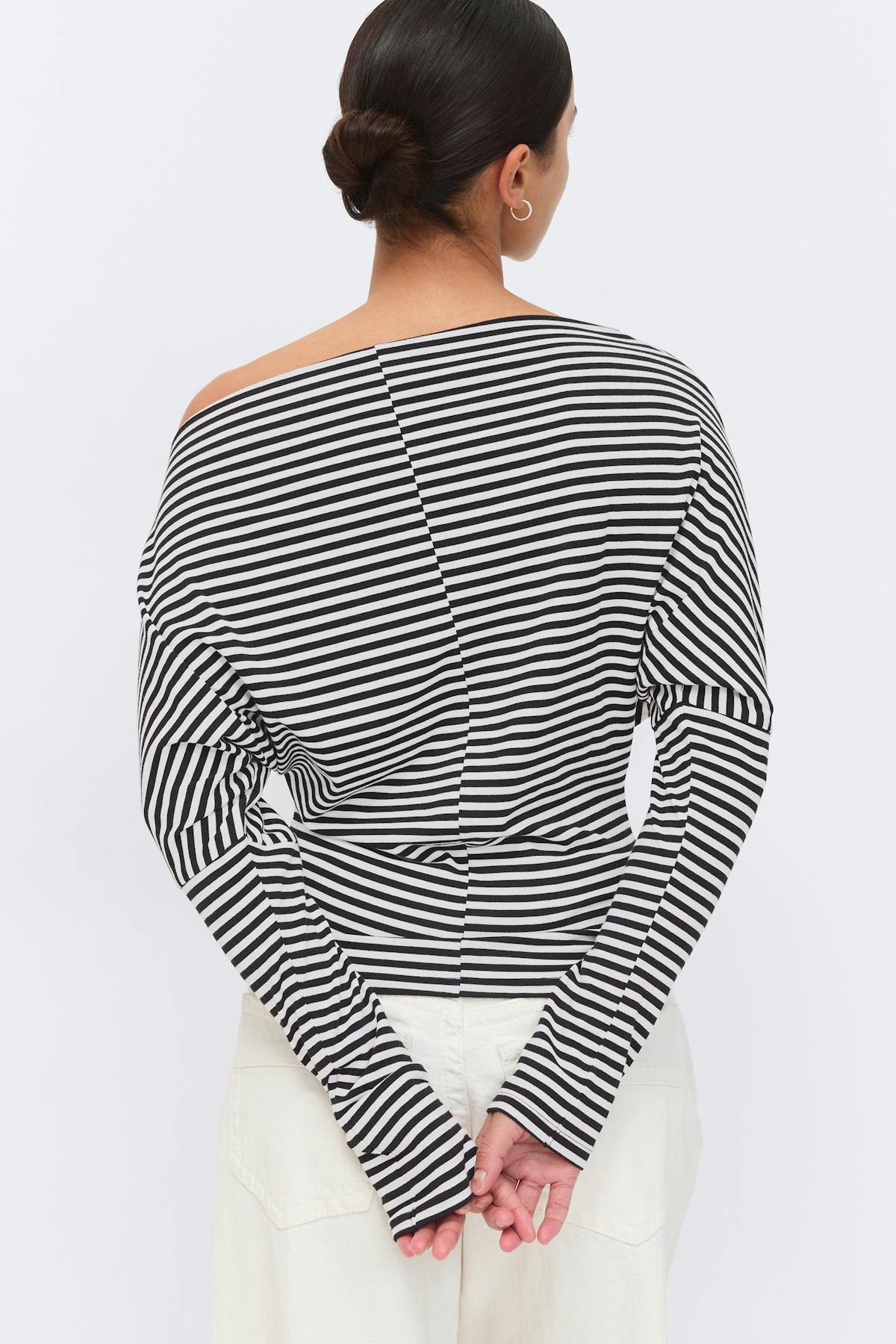 Dropped shoulder top - Stripe