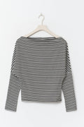 Dropped shoulder top - Stripe