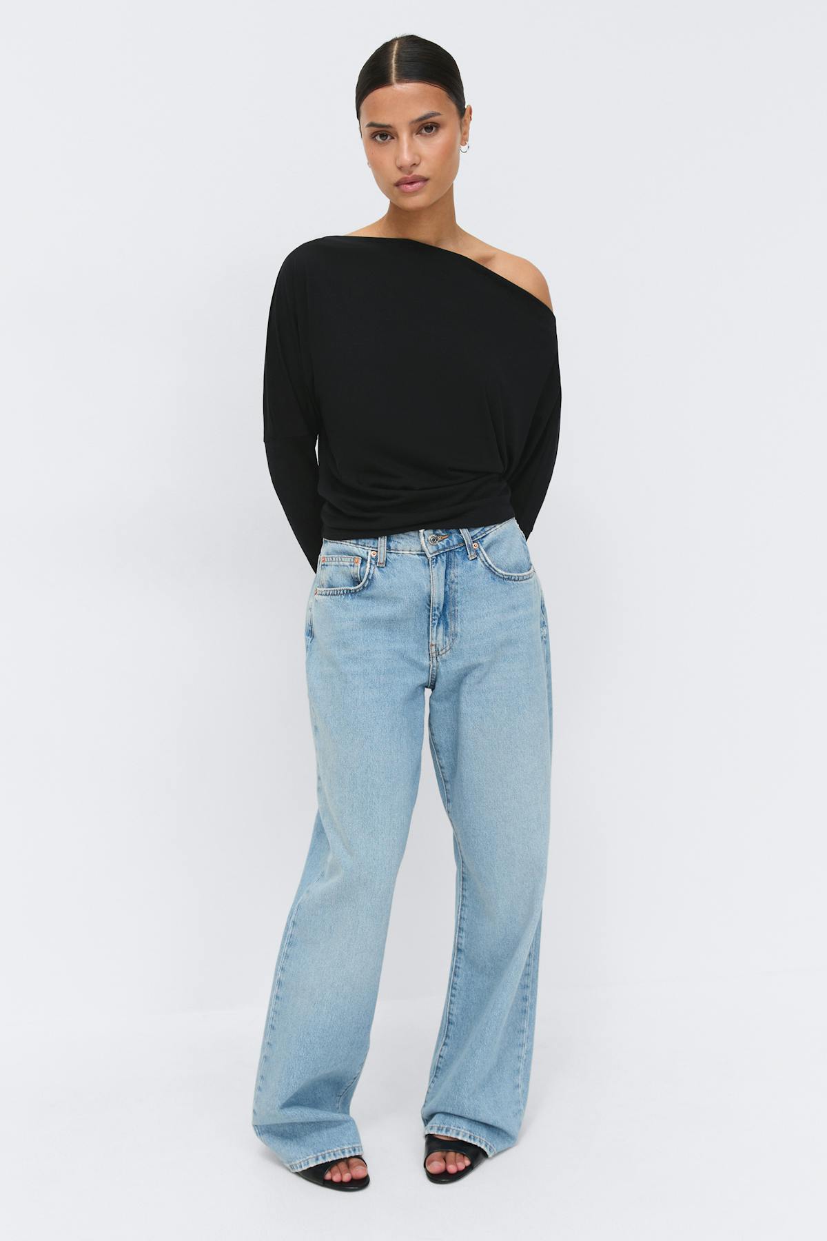 Dropped shoulder top - Stripe