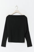 Dropped shoulder top - Noir