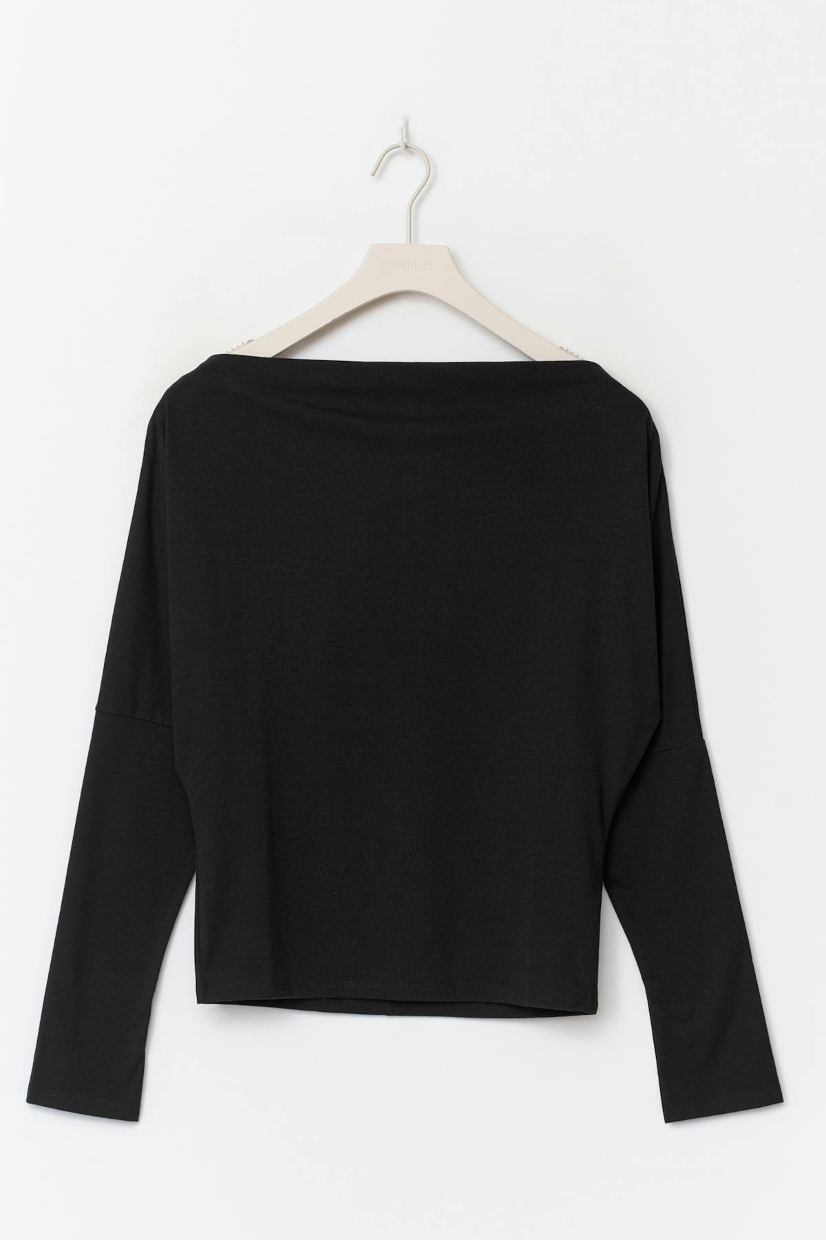 Dropped shoulder top - Noir